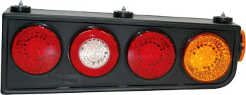 Faro trasero modular 4 focos + lat.24v transp c/leds izq - Imagen principal