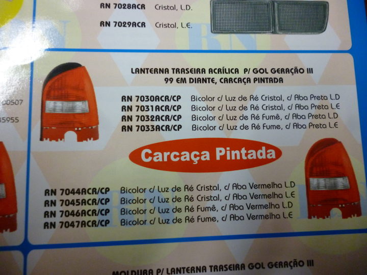 Faro trasero cristal rojo m/negro izq - Imagen principal