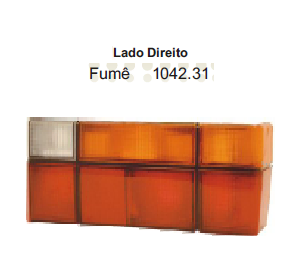 Faro trasero rojo fume acril. der - Imagen principal