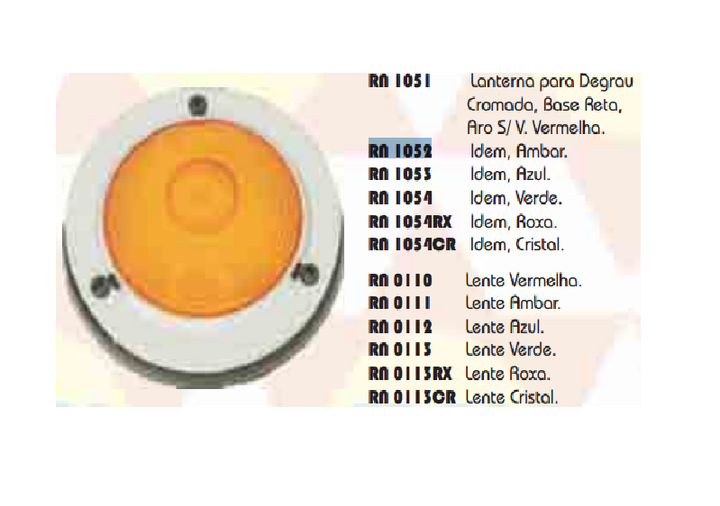 Faro estribo rojo c/aro metal i/d - Imagen principal