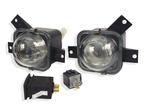 Faro aux/caminero p/golpe cristal c/moldura der - Imagen principal