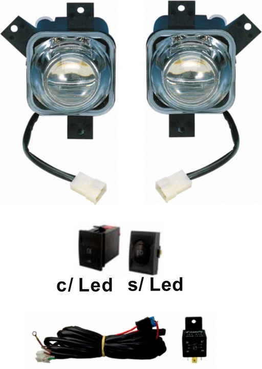 Faro aux/caminero p/golpe niebla cristal c/interruptor c/sop. jgo - Imagen principal