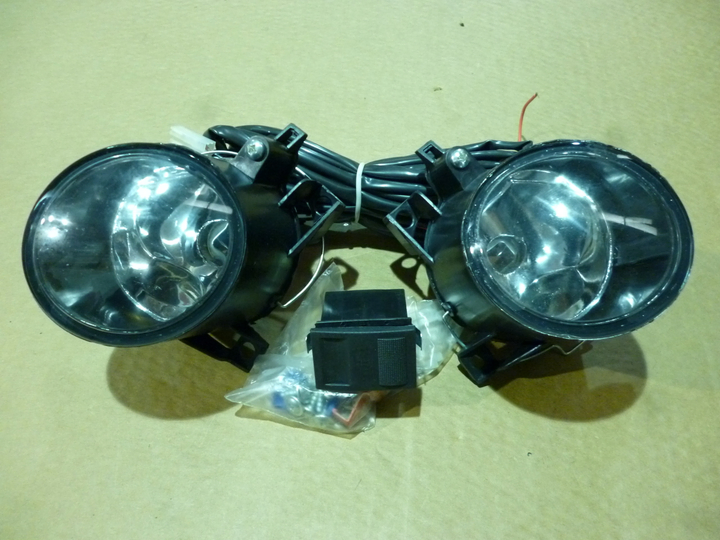 Faro aux/caminero p/golpe niebla cristal jgo - Imagen principal