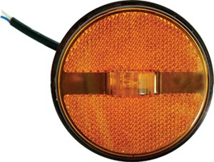 Faro retrolateral 88mm rojo redondo c/sop. c/led 24v i/d - Imagen principal