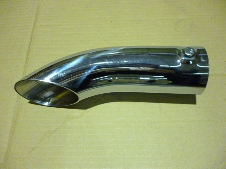 Colita escape corto 2"1/2 cromado - Imagen principal