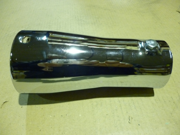 Colita escape recto 2"1/2 cromado mb 1113 - Imagen principal