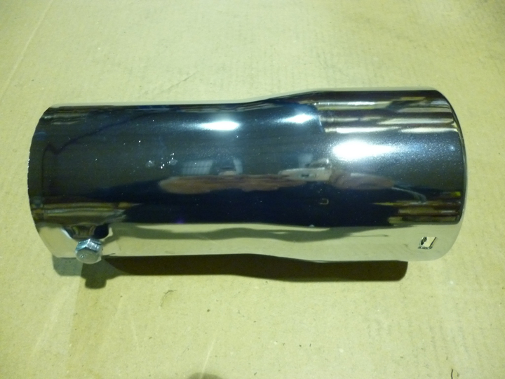 Colita escape recto 3"1/2 cromado - Imagen principal