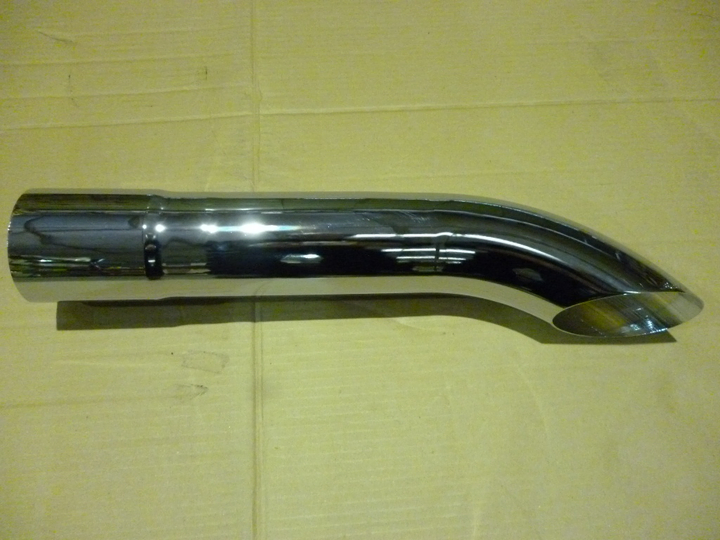 Colita escape largo 3"1/2 cromado - Imagen principal