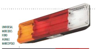 Faro trasero tricolor acanalado c/vigia y conector i/d - Imagen principal