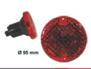 Faro trasero redondo rojo retroniebla 94mm i/d - Imagen principal