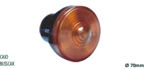 Faro trasero freno rojo redondo base embutir i/d - Imagen principal