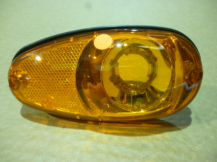 Faro lateral ambar alargado lente liso c/retroreflector i/d - Imagen principal
