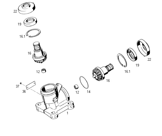 Caja dir. intermedia (angular) m.benz - Imagen principal