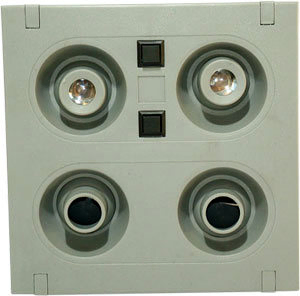 Faro conjunto porta foco negro i/d - Imagen principal