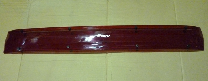 Lamina visera policarbonato rojo 1700x210 mm mb.- vw - Imagen principal