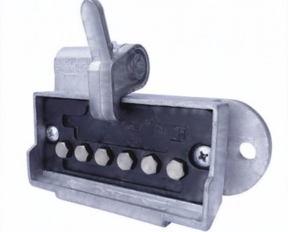 Base enchufe elec.7p.rec aluminio - Imagen principal