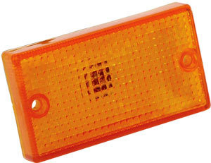 Faro limitador techo ambar lente curvo con portalampara i/d - Imagen principal