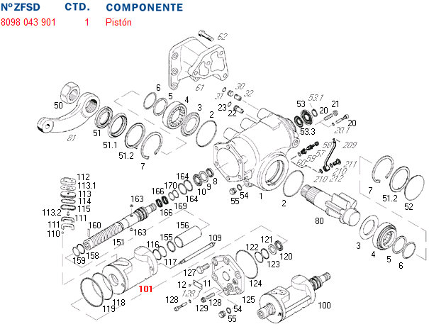 Piston caja direccion - Imagen principal