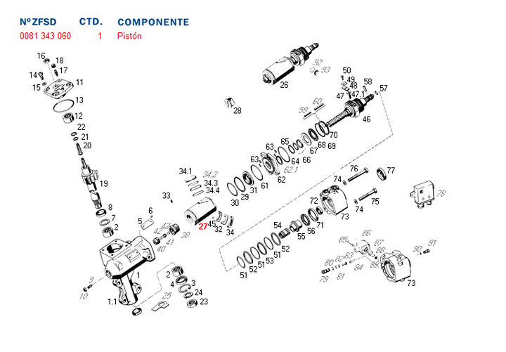Piston caja direccion - Imagen principal