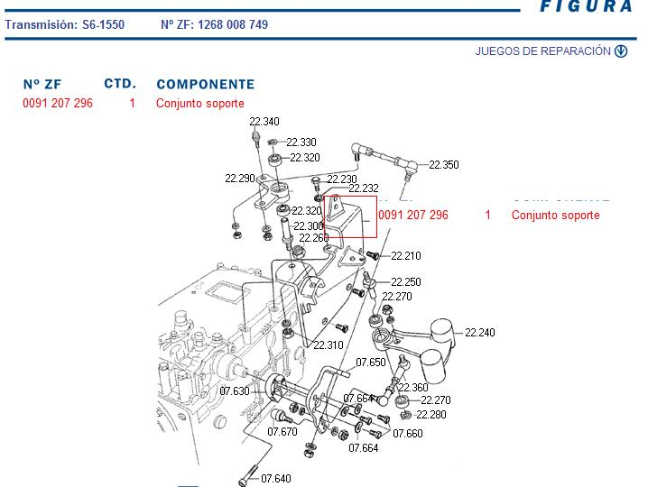 Soporte caja cambios c s6-1550 - Imagen principal