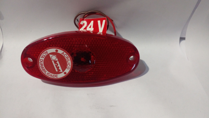 Faro lateral c/retro 1 led 24v rojo i/d - Imagen principal