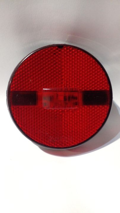 Faro retrolat 88mm rojo redon c/conector bivolt led i/d - Imagen principal