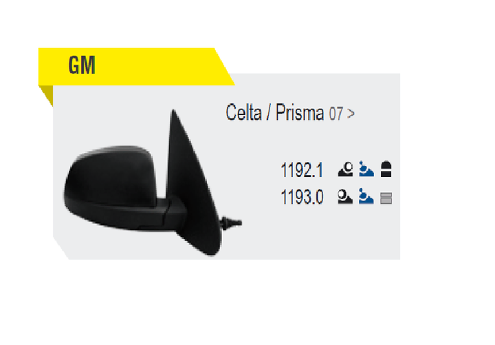 Espejo c/control rebatible der - Imagen principal