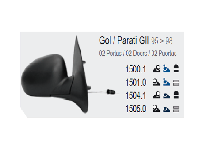 Espejo s/control 2 ptas izq - Imagen principal