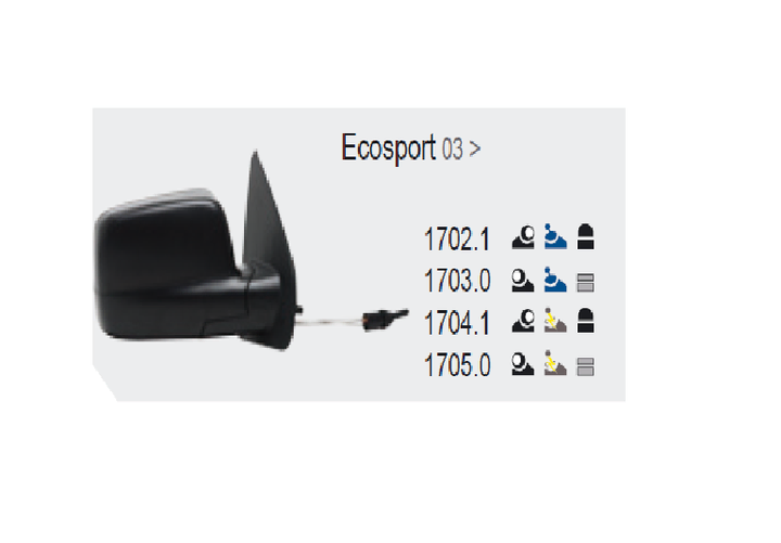 Espejo c/control der - Imagen principal
