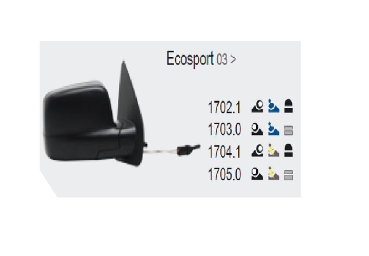 Espejo c/control izq - Imagen principal