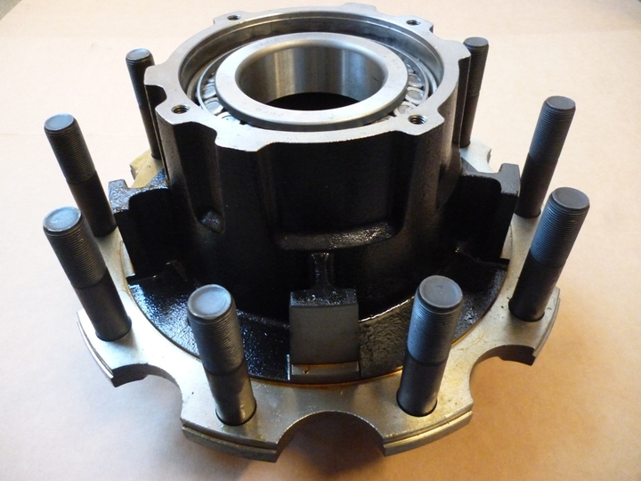 Maza rueda susp.neumatica c/2 rulemanes, esparragos 120, abs f.tam - Imagen principal