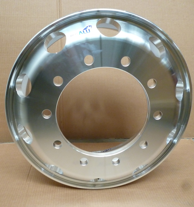 Disco rueda 8.25 x 22.5 aluminio remolque c/valvula externa - Imagen principal