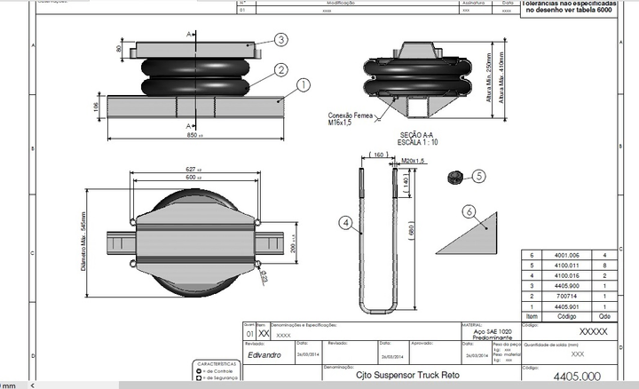 Levante neumatico grande camion remolque sin esparragos guia - Vista 2