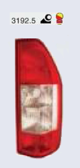 Faro trasero rojo y blanco der - Imagen principal