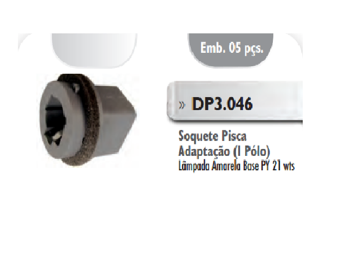 Portalampara señalero 1 polo de patas corridas i/d - Imagen principal