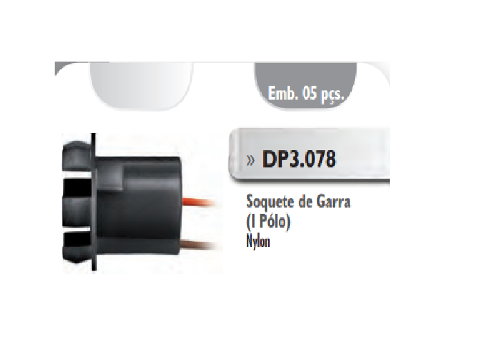 Portalampara 1 polo araña de plástico i/d - Imagen principal