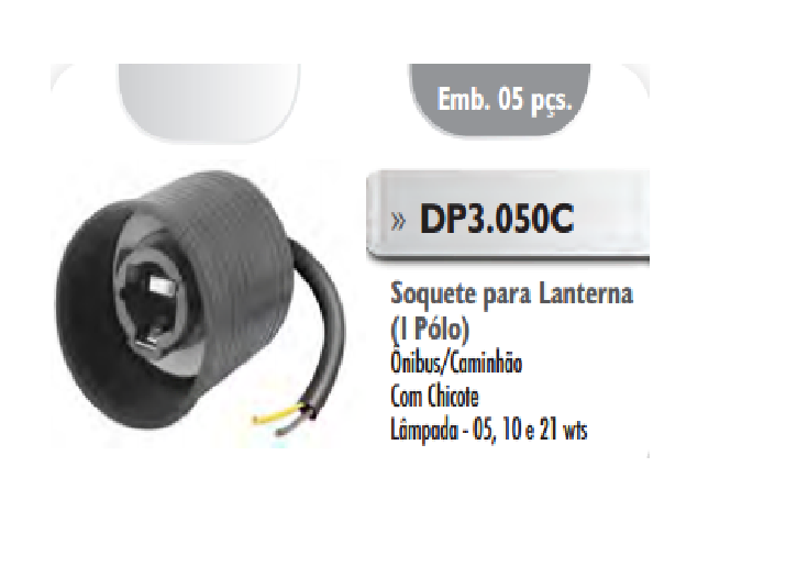 Portalampara c/chicote 1 polo con capuchón - Imagen principal