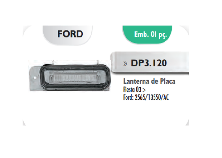 Faro matricula portalámpara i/d - Imagen principal