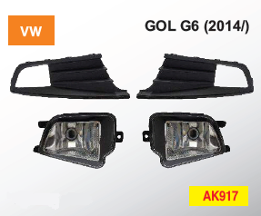 Faro aux/caminero kit con moldura negra i/d - Imagen principal