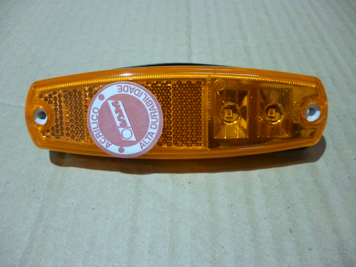Faro lateral plafon 2 leds 24v, color ambar i/d - Imagen principal