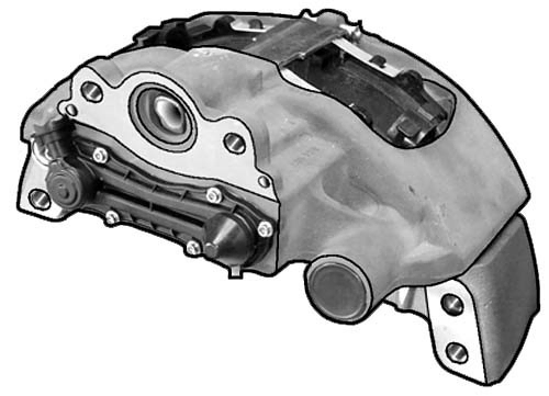 Mordaza freno trasera completa serie "sn 7000" der - Imagen principal