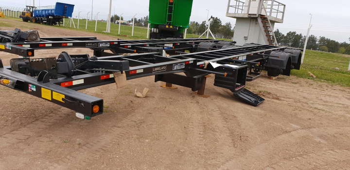 Semirremolque porta contenedor 2e 12460 sus.mec 4 pin cont 40" df - Imagen principal