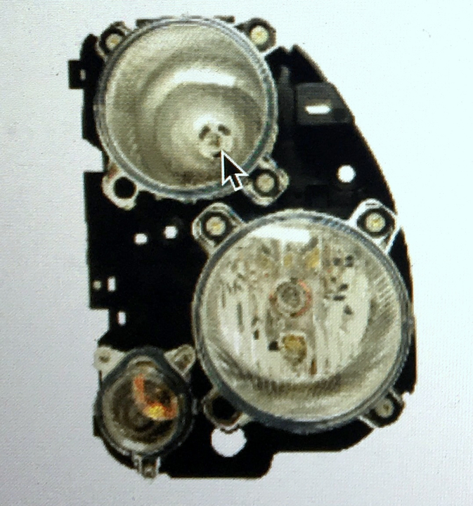 Semioptica h7/h1 con señalero der - Imagen principal