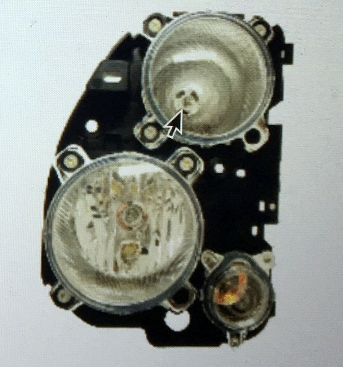 Semioptica h7/h1 con señalero izq - Imagen principal