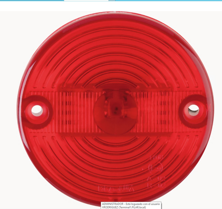 Faro trasera delimitador rojo bivolt led i/d - Imagen principal