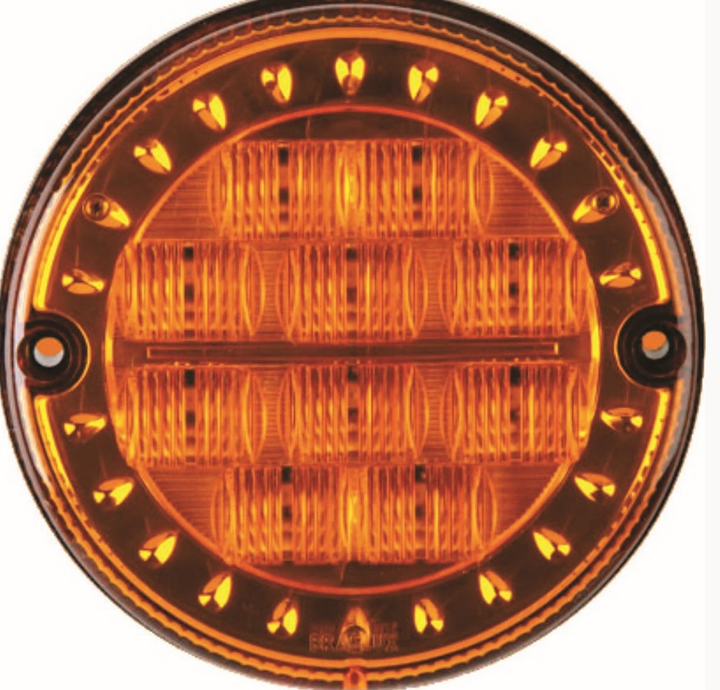 Faro trasero ambar led bivolt 125mm i/d - Imagen principal