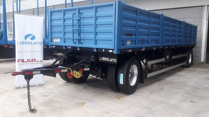 Remolque con barandas 8300 mm 1+1e neu ebs-balanza - Imagen principal