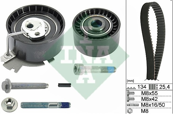 Kit distribucion motor  (poleas+correa) - Imagen principal