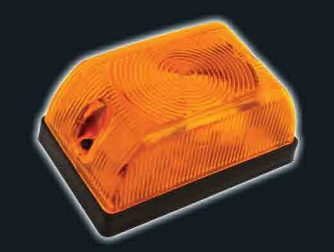 Faro lateral rect. base plana 1 polo rojo i/d - Imagen principal