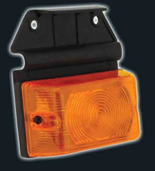 Faro lateral rectangular soporte flexible rojo i/d - Imagen principal